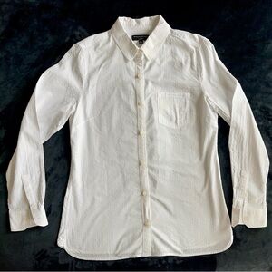 Banana Republic White Womens Button Down Shirt